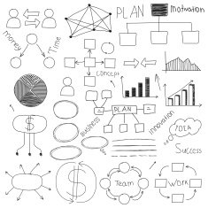 Vector business doodles N4