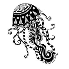 jellyfish coloring page