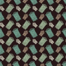 Seamless pattern with houses N2