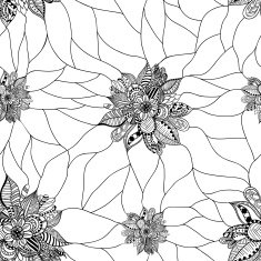 Seamless pattern with Doodle elements N3