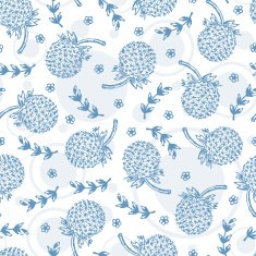 Dandelions Floral seamless pattern Hand Drawn Doodles Flowers