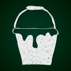 Simple doodle of a paint bucket