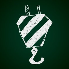Simple doodle of a crane hook