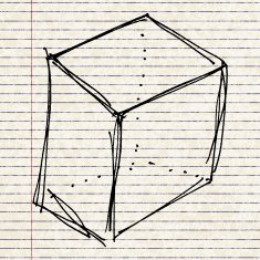 sketch drawing of a box N2