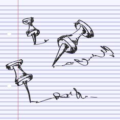 Simple doodle of some map pins N2