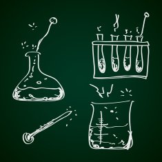 Simple doodle of a chemistry kit N3