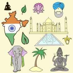 Indian pattern vector illustration