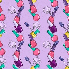 Seamless pattern with nail polish N8