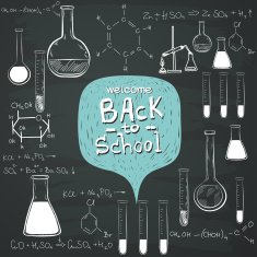 Back to school sketched elements