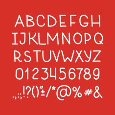 Type letters numbers and punctuation marks Hand drawin alphabet handwritting N3