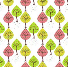 Seamless white background with trees N2