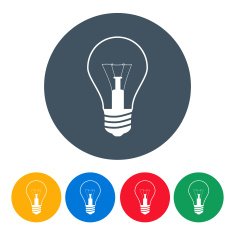 set bulbs icons on the white background vector illustration N2