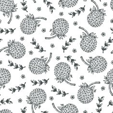 Dandelions Floral seamless pattern Hand Drawn Doodles Flowers N7