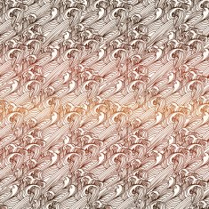 Seamless hand drawing waves vintage style illustration