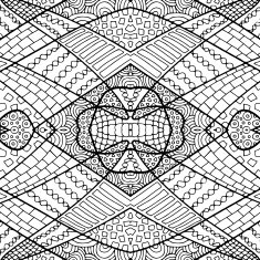 ZENTANGLE ABSTRACT BLACK WHITE BACKGROUND