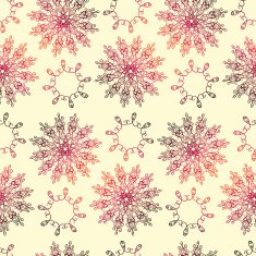 Seamless pattern with decorative mandala