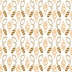 Seamless pattern with ice cream N3
