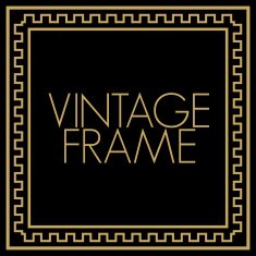 Vintage Frame Vector N5