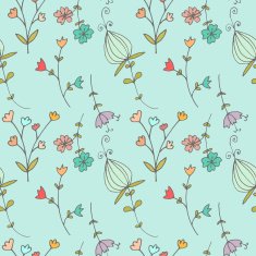 Hand drawn doodle vintage seamless pattern N21