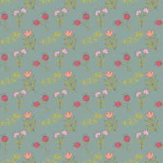 Vintage seamless floral pattern N5