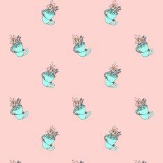 Hand drawn vintage doodle seamless pattern N4