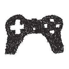 Simple doodle of a game controller N4