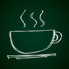 Simple doodle of a coffee cup N3