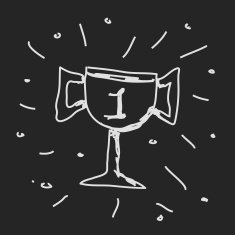 Simple doodle of a trophy N2