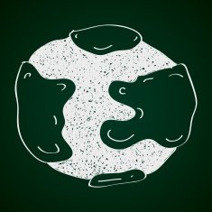 Simple doodle of a globe N4