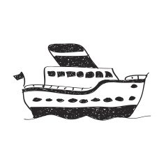 Simple doodle of a ship N3