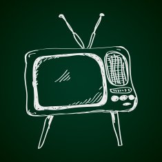 Simple doodle of a television N6
