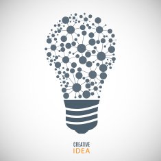 bulb icon on the gray background vector illustration N2