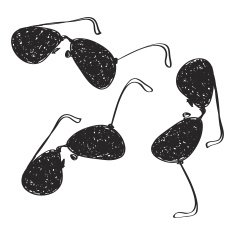 Simple doodle of some sunglasses N4