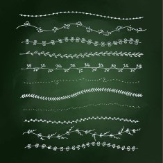 Hand drawn chalk style illustration N7