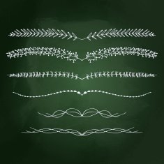 Hand drawn chalk style illustration N9