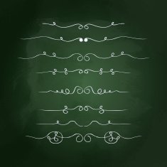 Hand drawn chalk style illustration N10