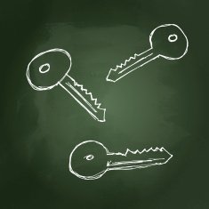 Set of cartoon style key N3