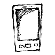 Rough sketch of a mobile phone N2