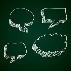 Simple doodle of a speech bubble N20