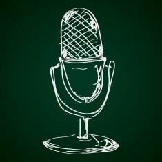 Simple doodle of a microphone N4