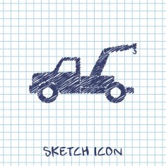 icon of tow car