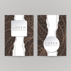 Set of vector design templates Brochures in random colorful style N209