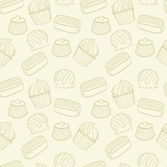 Cartoon candies pattern