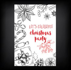 Christmas party invitation N6
