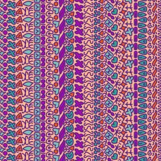 Seamless doodle geometric pattern Vector illustration