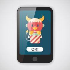 cute wizard flat icon with long shadow eps10