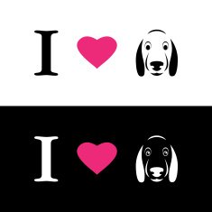 I love dogs symbolic message