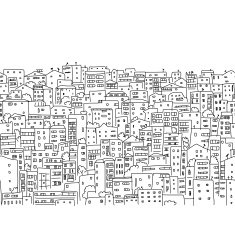 Abstract cityscape background seamless pattern for your design