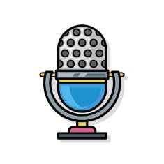 musical instrument microphone doodle
