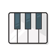 musical instrument piano doodle N2